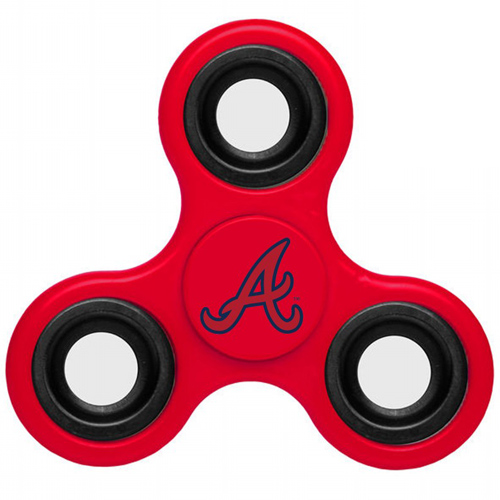 MLB Atlanta Braves 3 Way Fidget Spinner A55 - Red