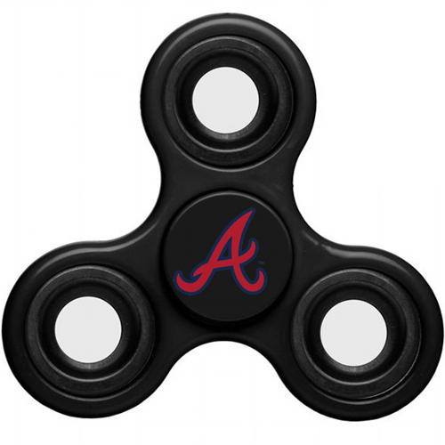 MLB Atlanta Braves 3 Way Fidget Spinner C55 - Black