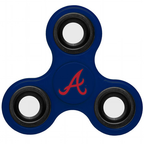 MLB Atlanta Braves 3 Way Fidget Spinner F55 - Royal