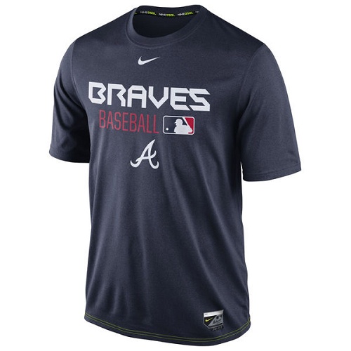 MLB Atlanta Braves Nike Legend Team Issue Performance T-Shirt - Navy