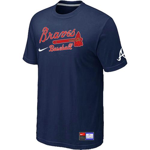MLB Men's Atlanta Braves Nike Practice T-Shirt - Navy