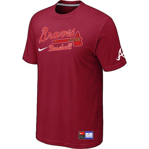 MLB Men's Atlanta Braves Nike Practice T-Shirt - Red