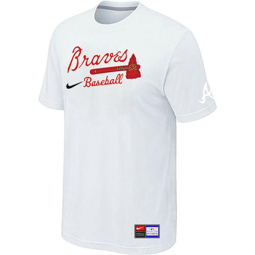 MLB Men's Atlanta Braves Nike Practice T-Shirt - White