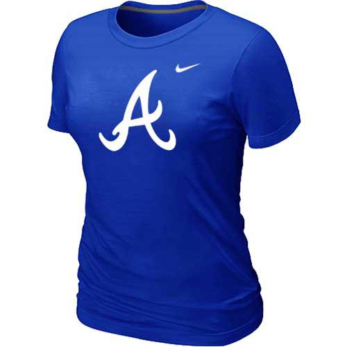 MLB Women's Atlanta Braves Nike Heathered Blended T-Shirt - Blue