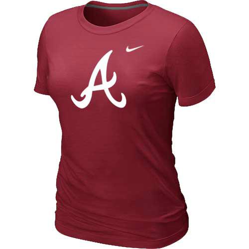 MLB Women's Atlanta Braves Nike Heathered Blended T-Shirt - Red